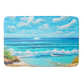 Sunny Beach Waves Design Badmat (Voorkant)