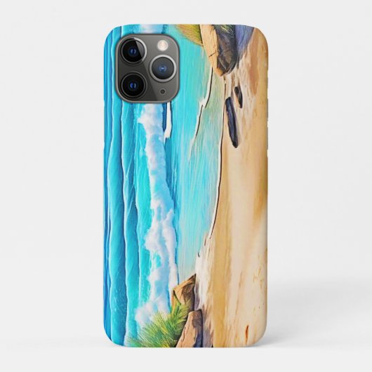 Sunny Beach Waves Design Case-Mate iPhone Case (Achterkant)