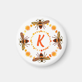 Sunny Bee Initial Magneet