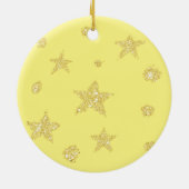Sunny Beginnings - Mr & Mrs Eerste Kerstmis Keramisch Ornament (Achterkant)