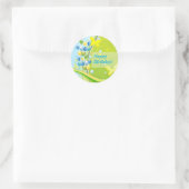 Sunny Birthday Ronde Sticker (Tas)