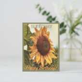 Sunny Birthday Wishes Briefkaart (Staand voorkant)