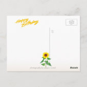 Sunny Birthday Wishes Briefkaart (Achterkant)