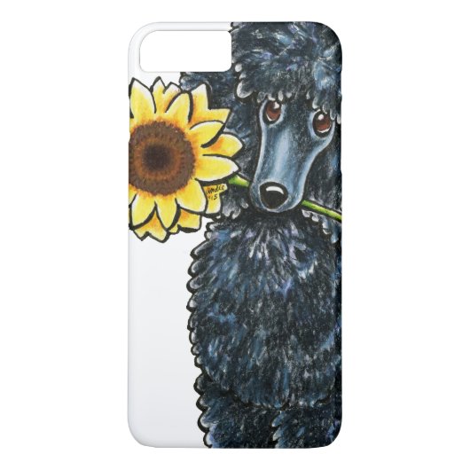 Sunny Black Miniature Poodle Case-Mate iPhone Case (Achterkant)