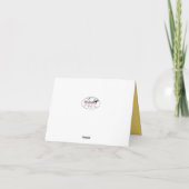 Sunny Black Miniature Poodle Yellow Inside Kaart (Achterkant)