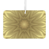 Sunny Bliss: Golden Yellow Floral Sjabloon Luchtverfrisser (Achterkant)