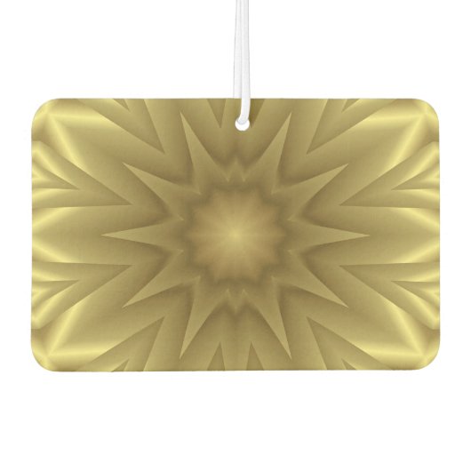 Sunny Bliss: Golden Yellow Floral Sjabloon Luchtverfrisser (Voorkant)