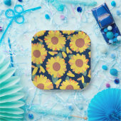 Sunny Bloom Doodles Papieren Bordje (Feest)