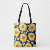 Sunny Bloom Doodles Tote Bag (Voorkant)