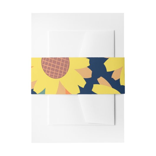 Sunny Bloom Doodles Uitnodigingen Wikkel (Voorkant Voorbeeld)