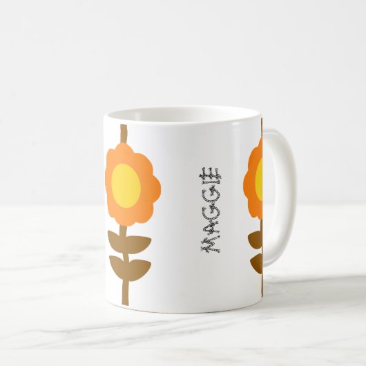 Sunny Bloom Floral Mug Koffiemok (Voorkant rechts)