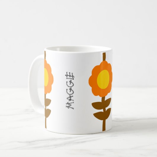Sunny Bloom Floral Mug Koffiemok (Voorkant links)