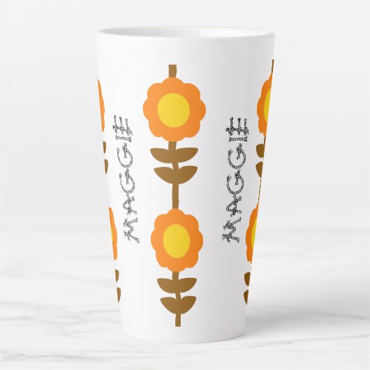 Sunny Bloom Latte Mug Mok (Voorkant)