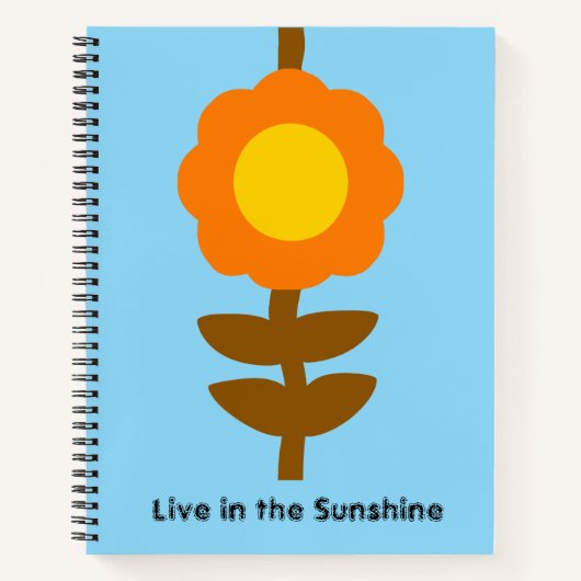 Sunny Bloom Notebook Notitieboek (Voorkant)