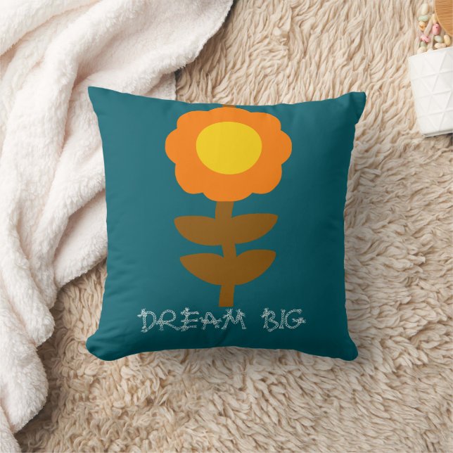 Sunny Bloom Throw Pillow Kussen (Deken)