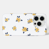Sunny Bloom – Yellow Floral Hoesje (Achterkant (horizontaal))