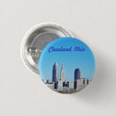Sunny Blue Cleveland Ohio Button (Voorkant /achterkant)