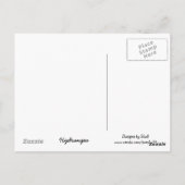 Sunny Blue Hydrangea Briefkaart (Achterkant)