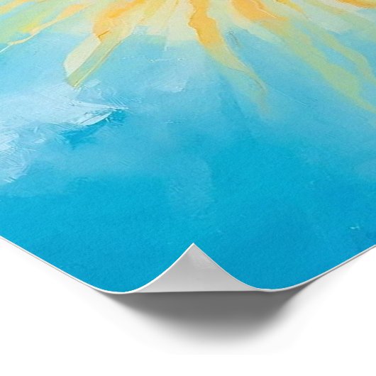 Sunny Blue Sky Art Poster (Hoek)