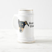 Sunny Blue stein Bierpul (Voorkant links)