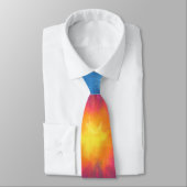 Sunny Blue Tie Dye Necktie Stropdas (Gebonden)