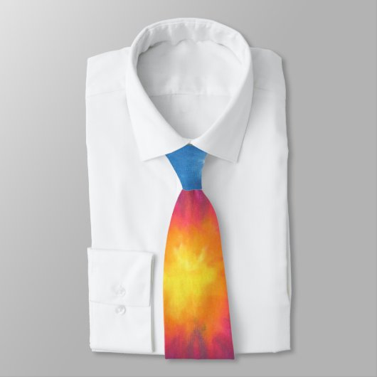 Sunny Blue Tie Dye Necktie Stropdas (Gebonden)