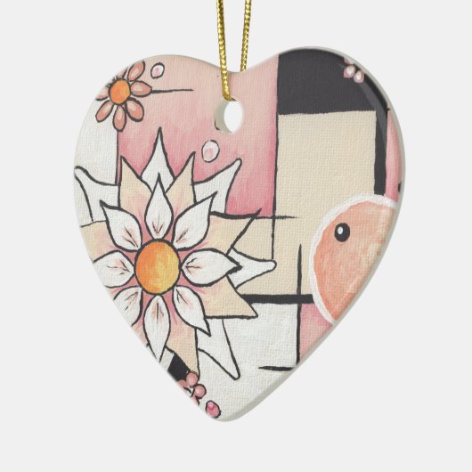 Sunny Blush Ormament Keramisch Ornament (Links)