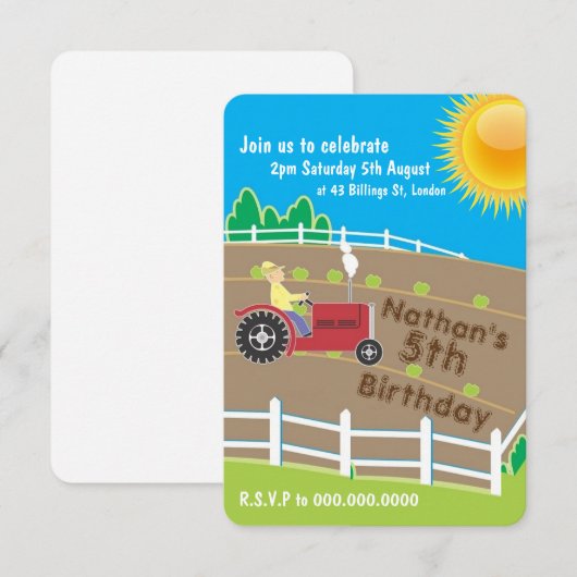 Sunny Boerderij Kaart (Voorkant / Achterkant)