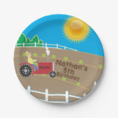 Sunny Boerderij Papieren Bordje (Voorkant)