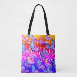 Sunny Boho Butterfly Tote Bag