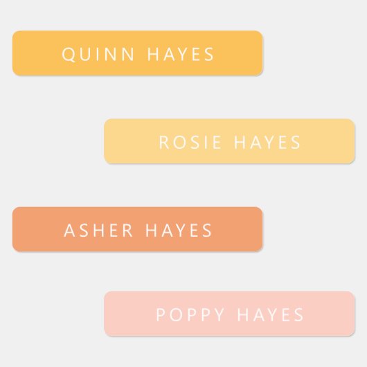Sunny Boho Name Labels (Groep)