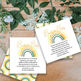 sunny books for baby baby shower informatiekaartje