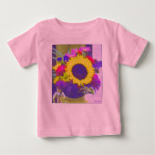 Sunny Bouquet T-shirt voor baby's (Voorkant)