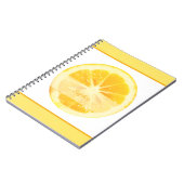 SUNNY BRIGHT FUN YELLOW PERSONALISEERD LEMON FRUIT NOTITIEBOEK (Linkerzijde)