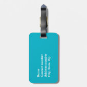 Sunny Bright Sunflower Bagagelabel (Achterkant verticaal)