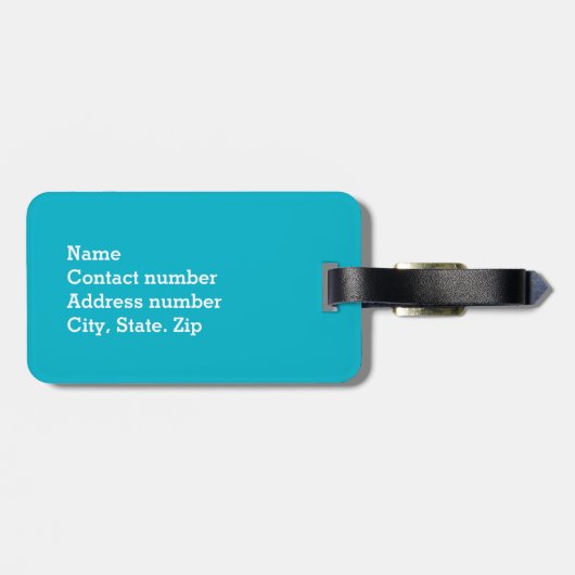 Sunny Bright Sunflower Bagagelabel (Achterkant horizontaal)