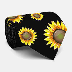 Sunny Bright Sunflower Stropdas