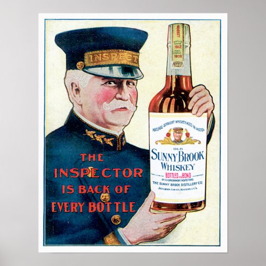 Sunny Brook Whiskey  Drink en kunst Poster (Voorkant)
