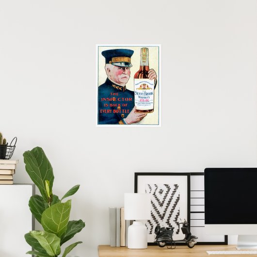 Sunny Brook Whiskey  Drink en kunst Poster (Thuiskantoor)