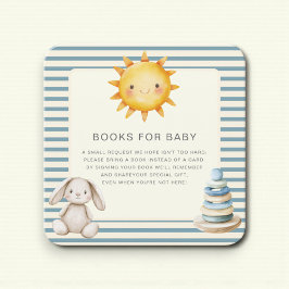 Sunny Bunny Books For Baby Baby Shower Enclosure Informatiekaartje