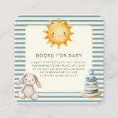 Sunny Bunny Books For Baby Baby Shower Enclosure  Informatiekaartje (Voorkant)