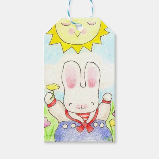 Sunny Bunny gift label Cadeaulabel (Voorkant)