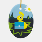 Sunny Bunny Keramisch Ornament (Voorkant)