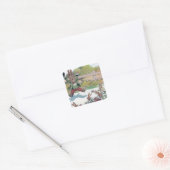 Sunny Bunny Shouts GO Vierkante Sticker (Envelop)