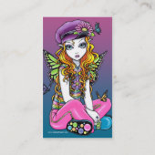 "Sunny" Butterfly Rainbow Fairy Visitekaartje (Achterkant)