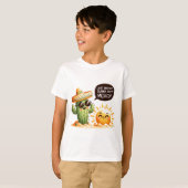 Sunny Cactus Fiesta - Mexicaans thema T-shirt (Voorkant volledig)
