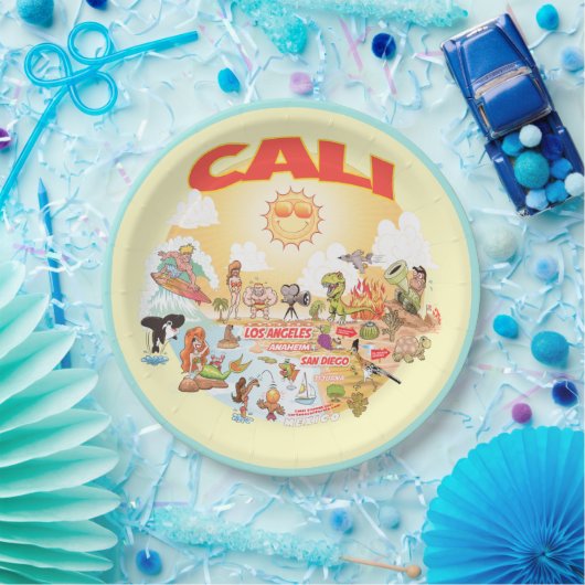 Sunny CALI California Beach Bord (Feest)