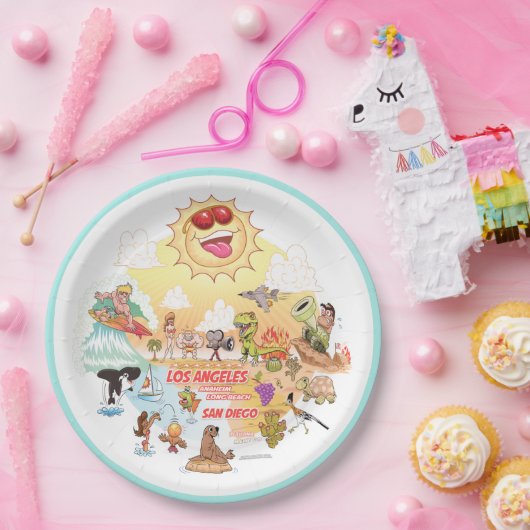 Sunny California Beach Bord (Feest)