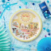 Sunny California Beach Paper Bord (Feest)
