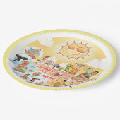 Sunny California Beach Paper Bord (Gekanteld)